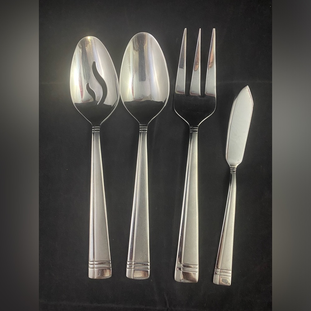 Oneida AMSTERDAM 18/10 Stainless 4pc Hostess Serving Flatware